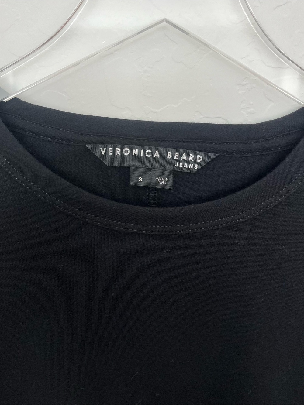 Veronica Beard Black Puff-Sleeve Crewneck Top - Picture 7 of 10